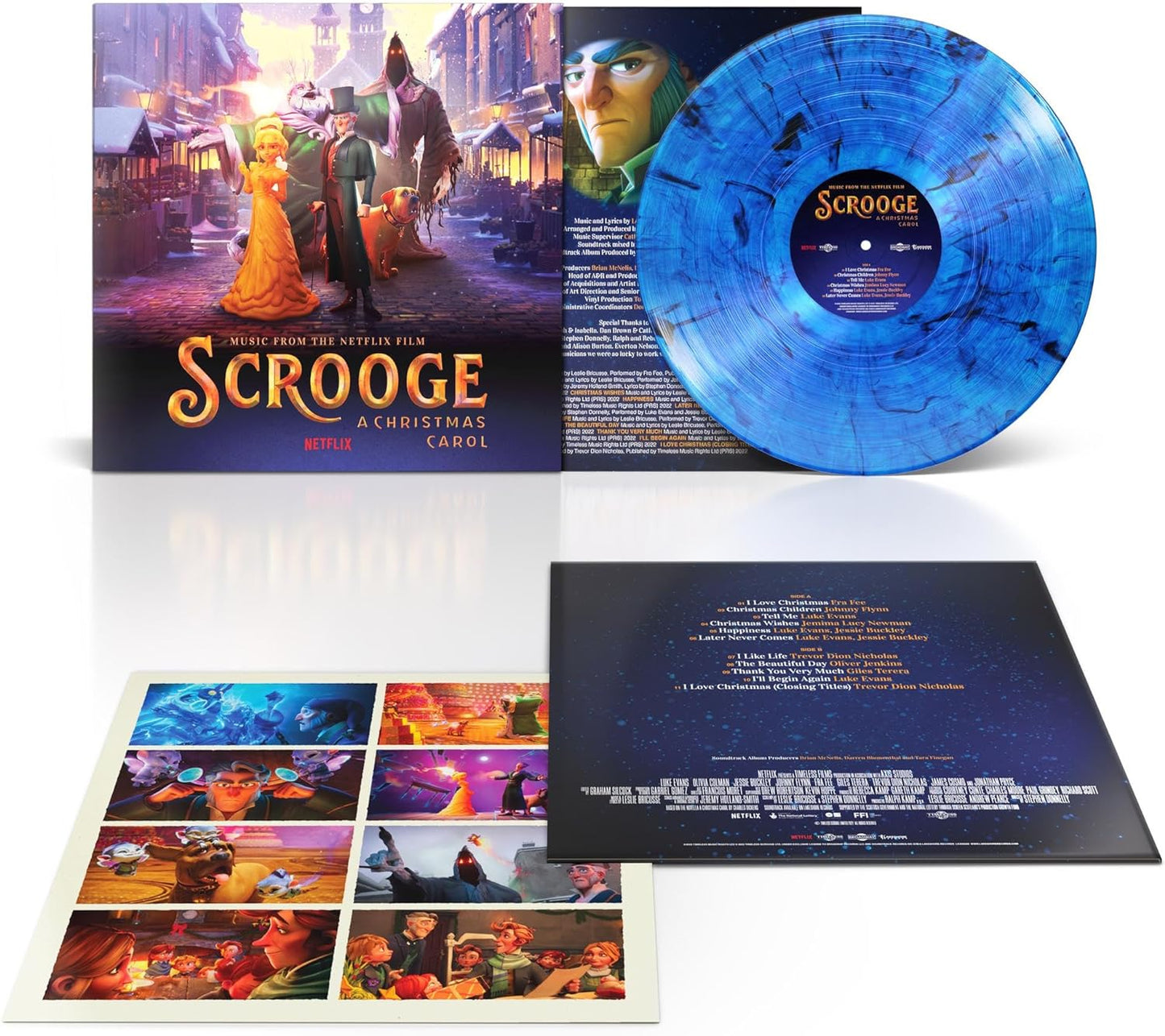 Scrooge A Christmas Carol (Music from the Netflix Film) - BLUE VINYL