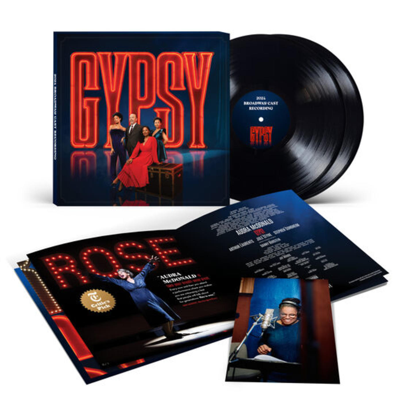 Vinyl record set with 'Gypsy' themed cover and disc