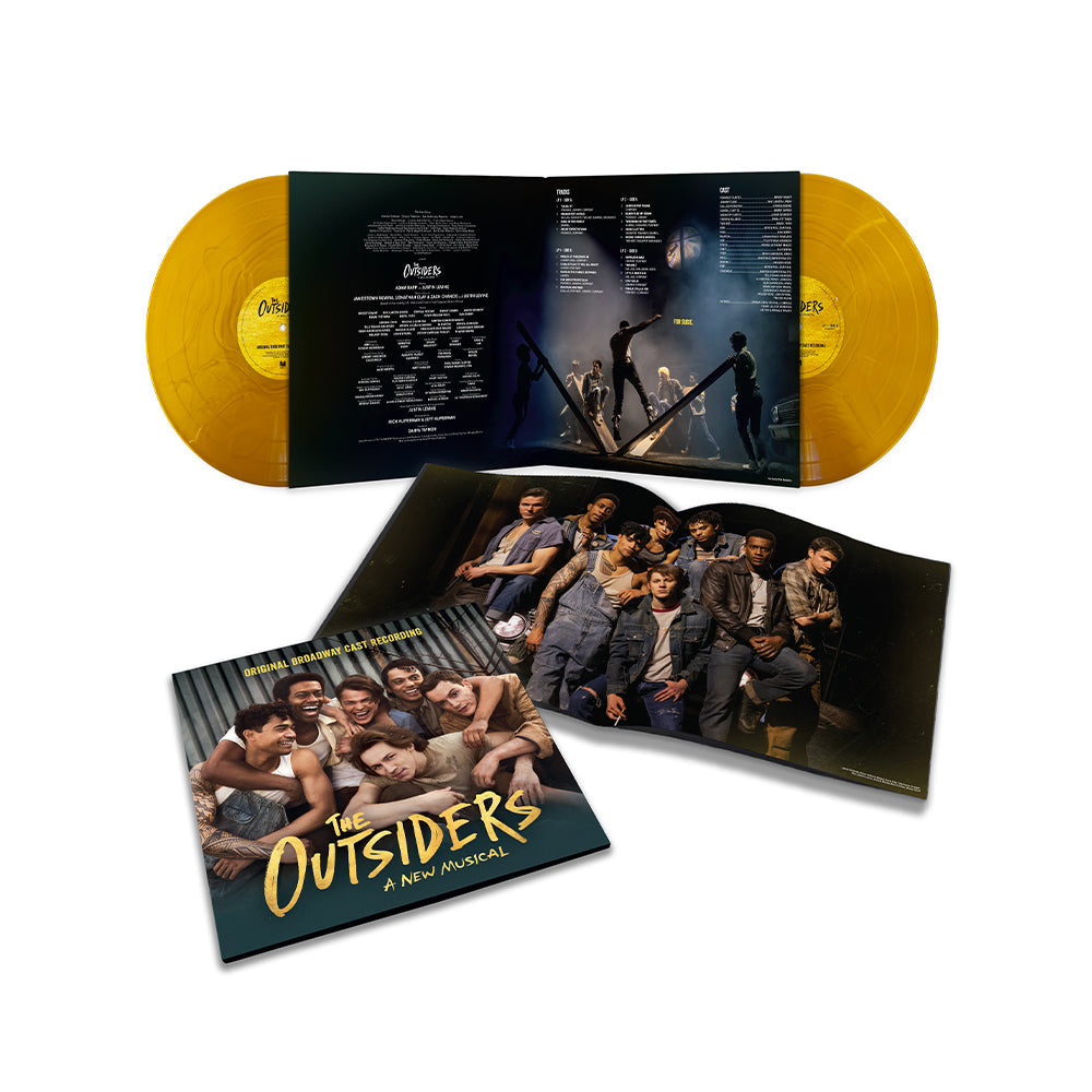 Vinyl record set with 'The Outsiders' album cover featuring a group of people.
